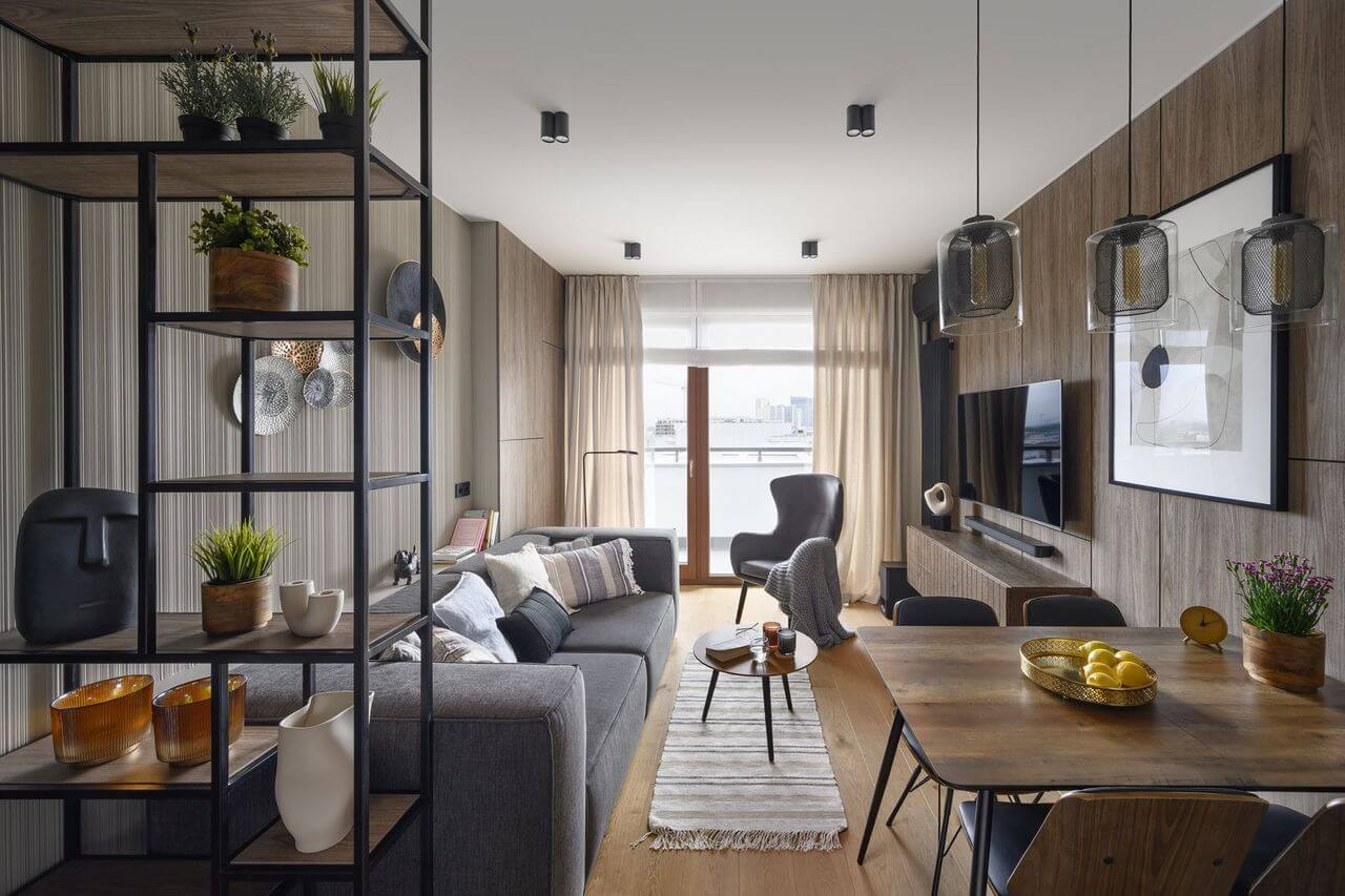 Przytulny apartament w centrum stolicy projektu Miśkiewicz Design