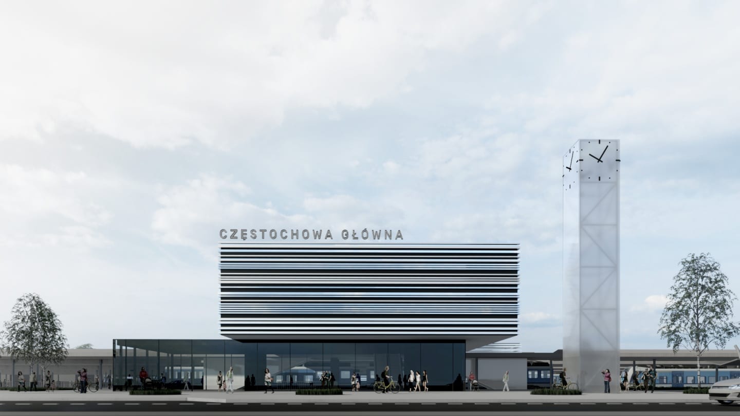 Dworzec Częstochowa Główna projektu pracowni Toprojekt