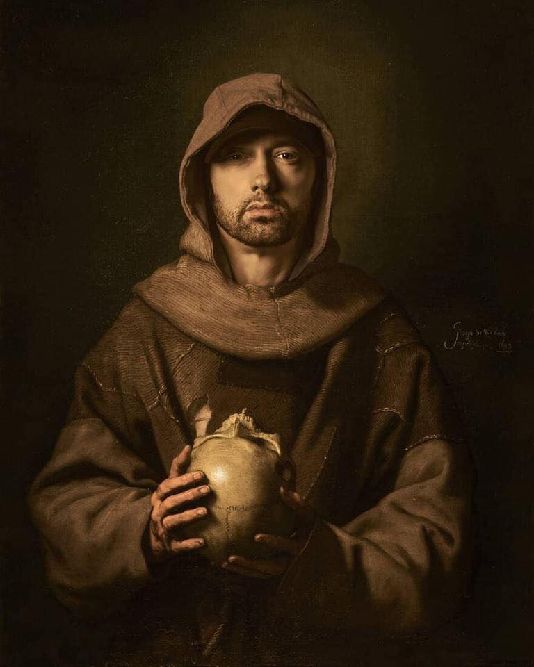 Eminem na obrazie autorstwa francuskiego artysty o pseudonimie Kyès