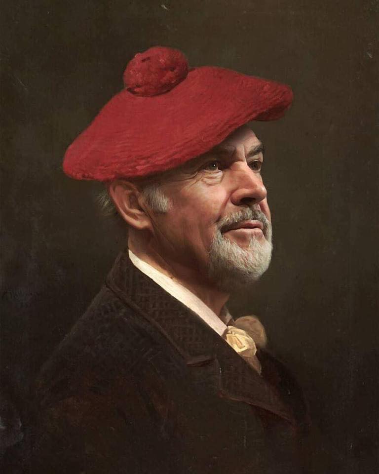 Sean Connery na obrazie autorstwa francuskiego artysty o pseudonimie Kyès