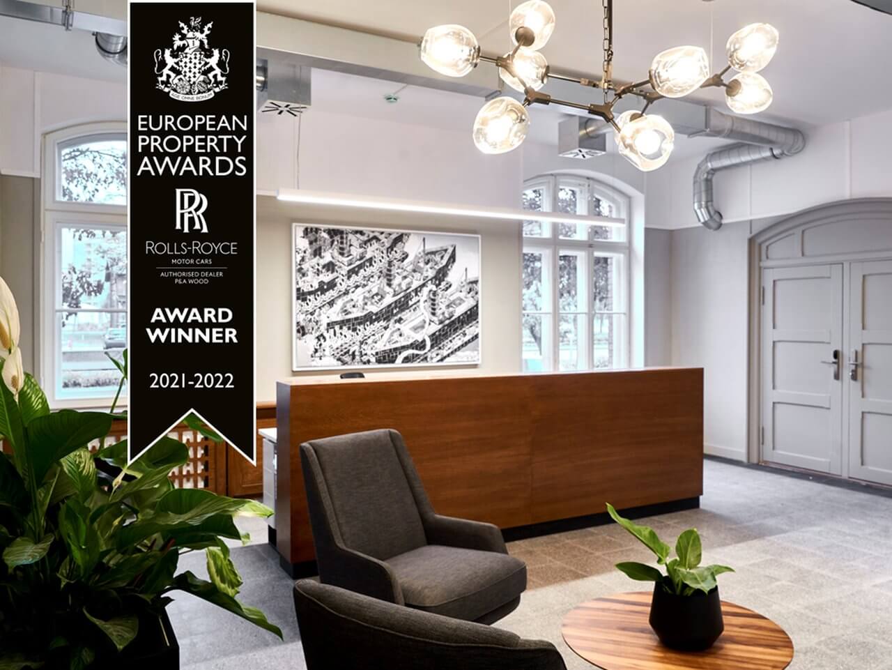 Roark Studio z nagrodą 2021 European Property Award - Budynek Dyrekcji