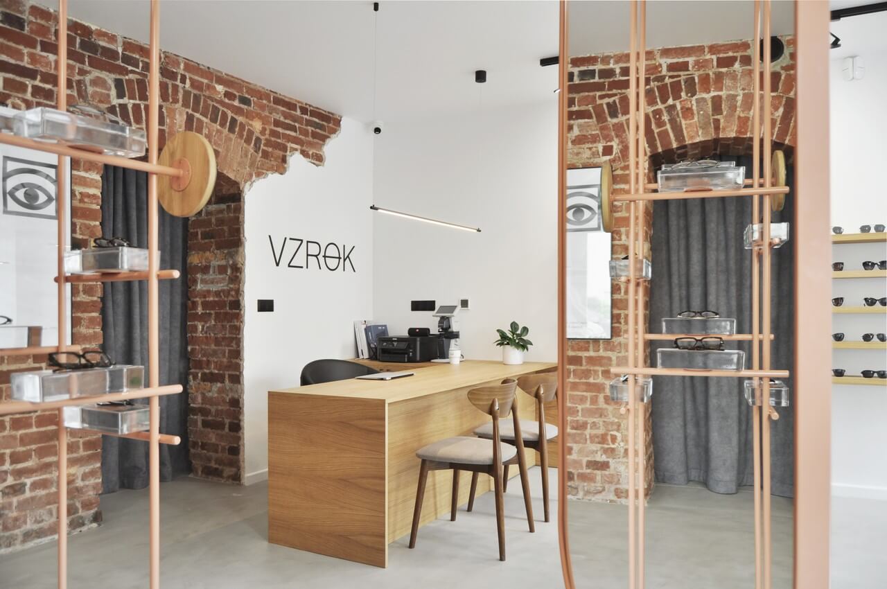 Vzrok - wyjątkowy wrocławski salon optyczny - projekt madde studio