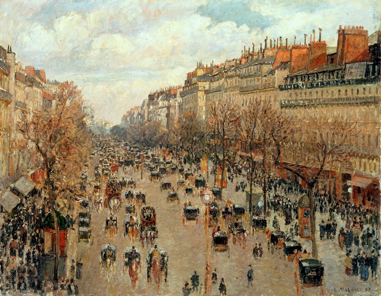 Camille Pissarro – Le Boulevard de Montmartre, Matinée de Printemps