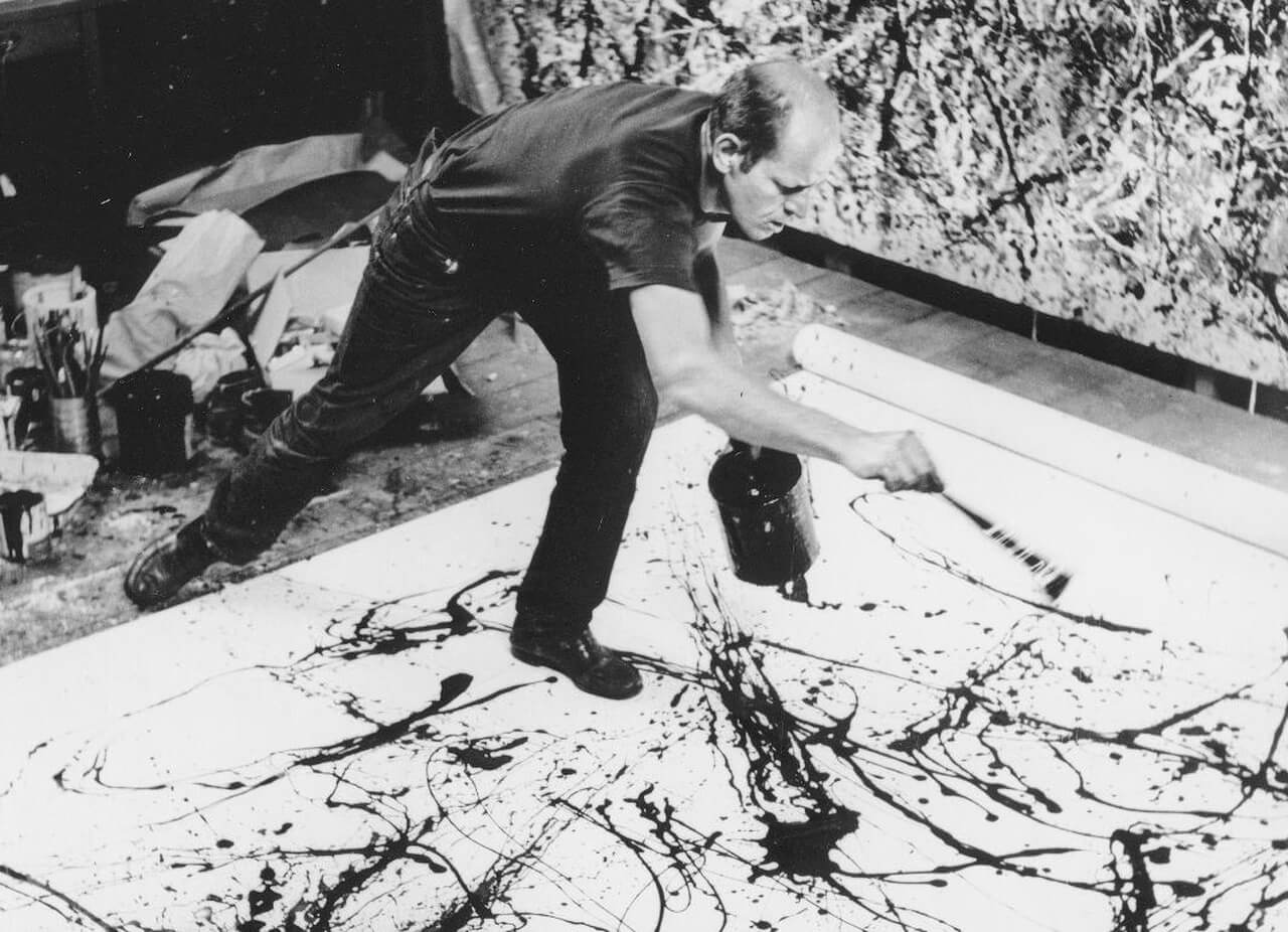 Jackson Pollock - amerykański przedstawiciel ekspresjonizmu abstrakcyjnego