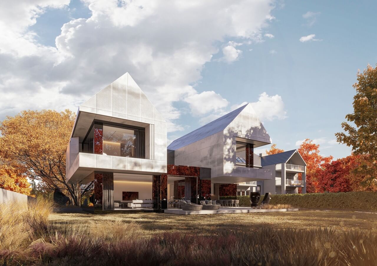 SKYFALL project - połączenie sztuki Claude'a Moneta i architektury - projekt REFORM Architekt