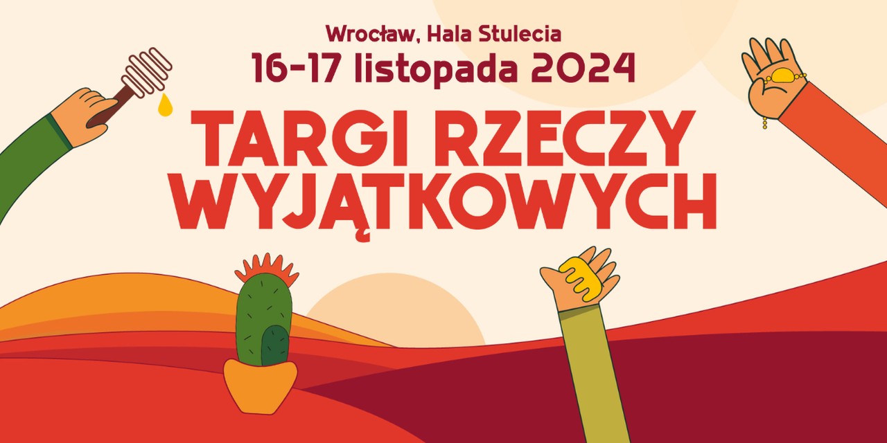 Targi Rzeczy Wyjątkowych 2024, ręce, kaktus na tle zachodu.