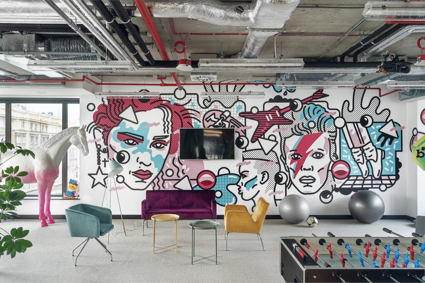 Nowe biura Viacom zaprojektowane przez studio Mood Works