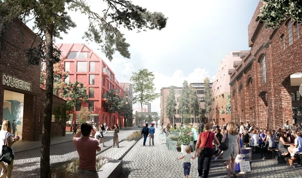 Projekt Henning Larsen dla Stoczni Cesarskiej w Gdańsku.