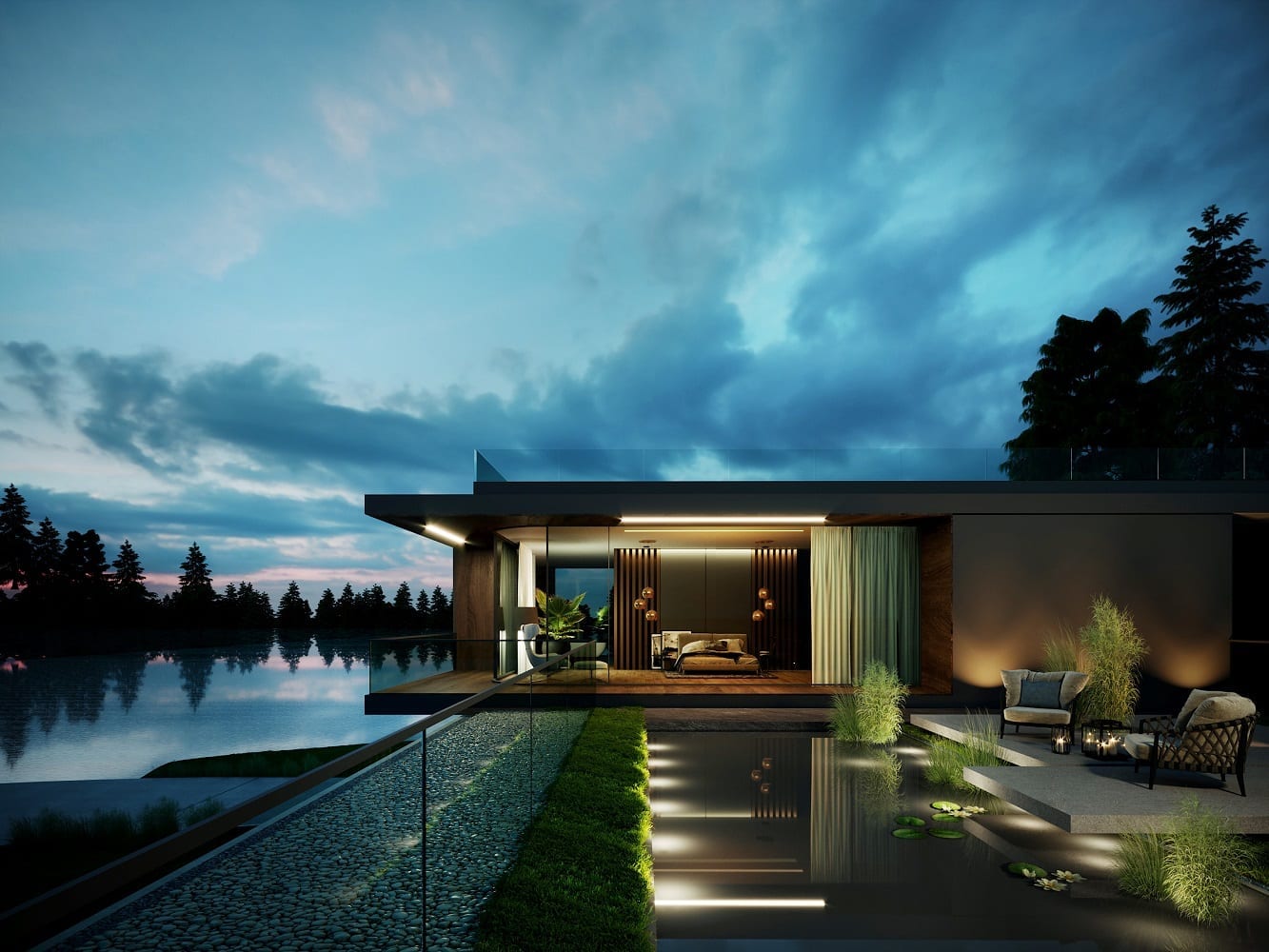 Water Mansion House od JMW Architekci