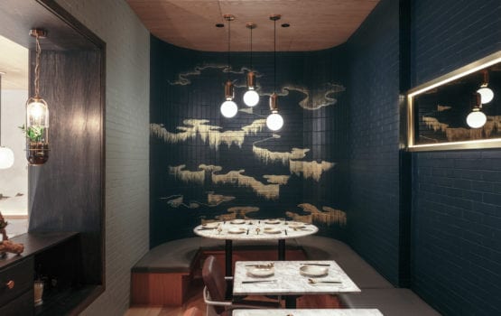 Restauracja Atlas Kitchen z ilustracjami Qiu Anxionga