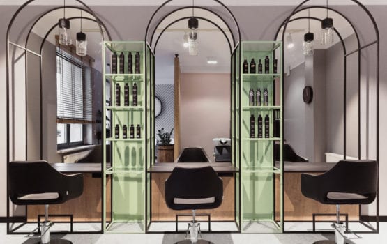 74studio i projekt salonu fryzjerskiego w Białymstoku
