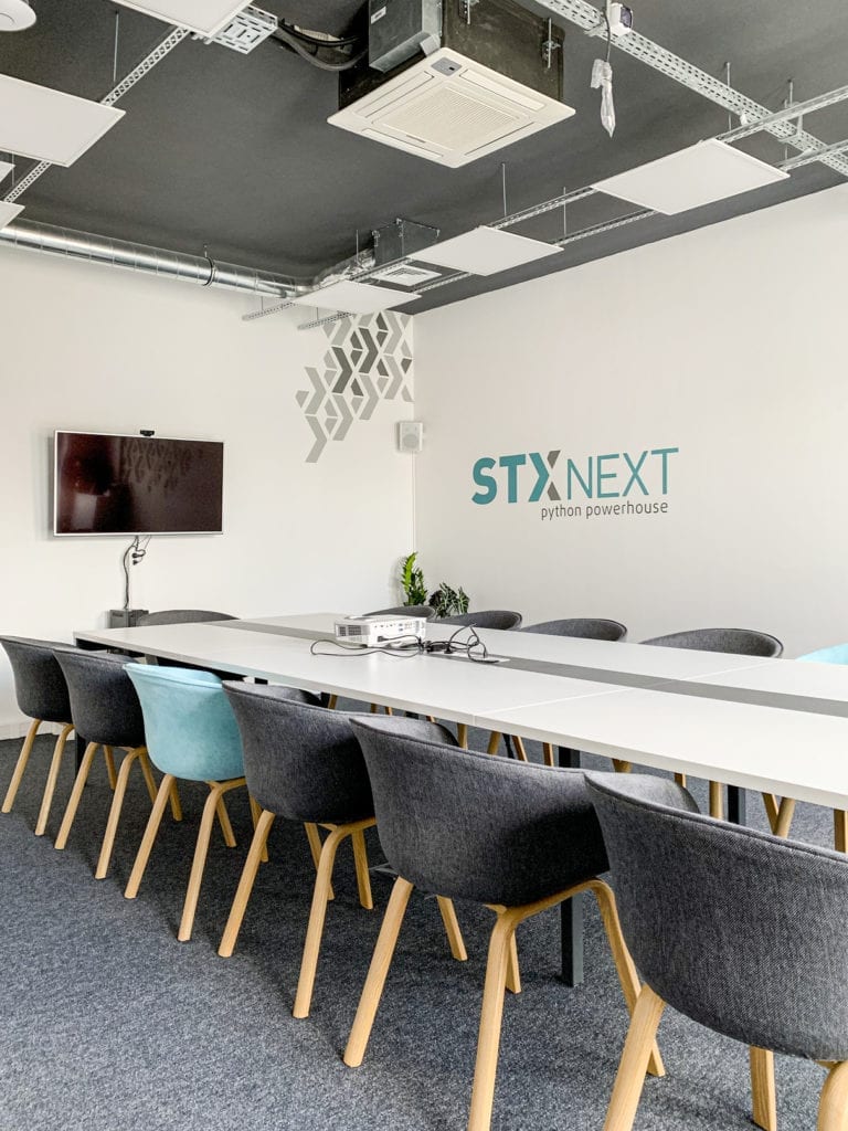 Wnętrza biura software house'u STX NEXT w Poznaniu na Starym Mieście