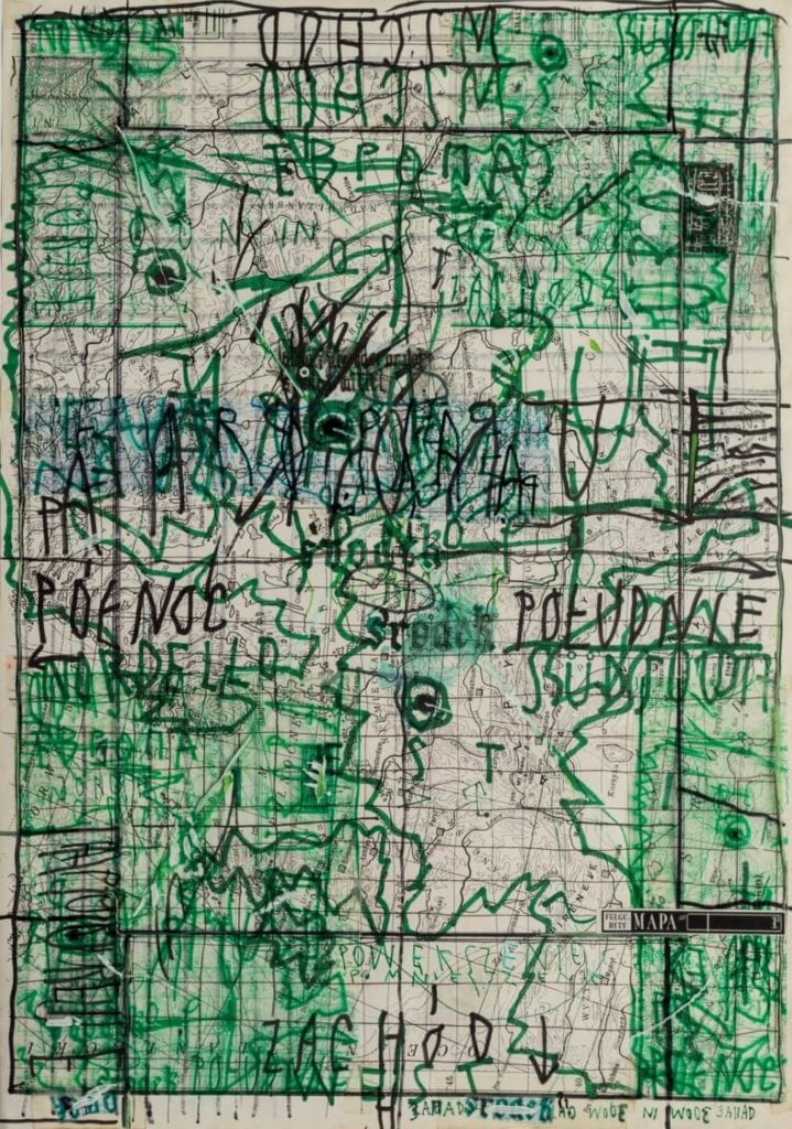 Wojciech Kucharczyk, Fulguryty, 1995, matryca do kserografii barwna, 401x382 mm, dzięki uprzejmości artysty i Galerii Szara - Warsaw Gallery Weekend