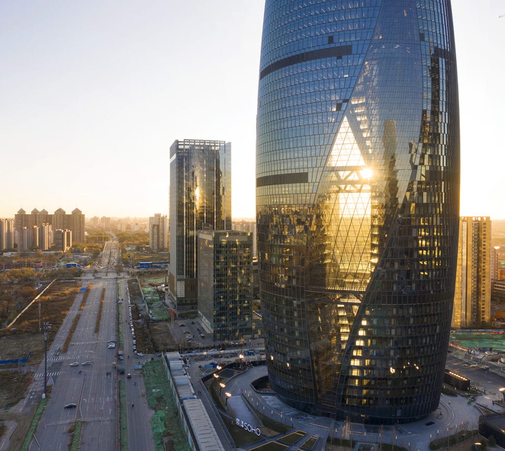 Projekt Leeza SOHO Tower w Pekinie od architektów z Zaha Hadid Architects