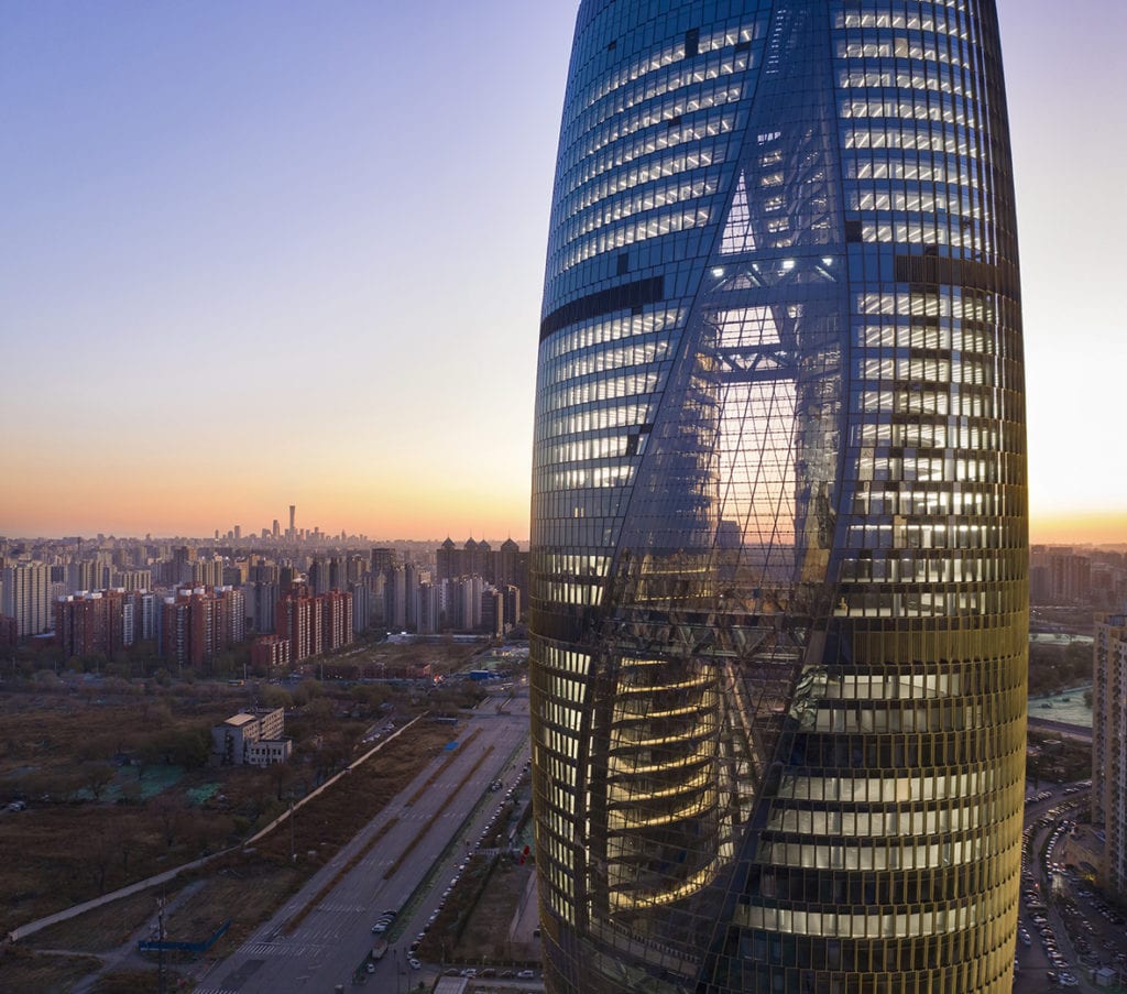 Projekt Leeza SOHO Tower w Pekinie od architektów z Zaha Hadid Architects