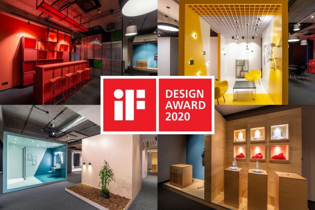 Showroom polskiej marki AQForm z nagrodą iF DESIGN AWARD 2020