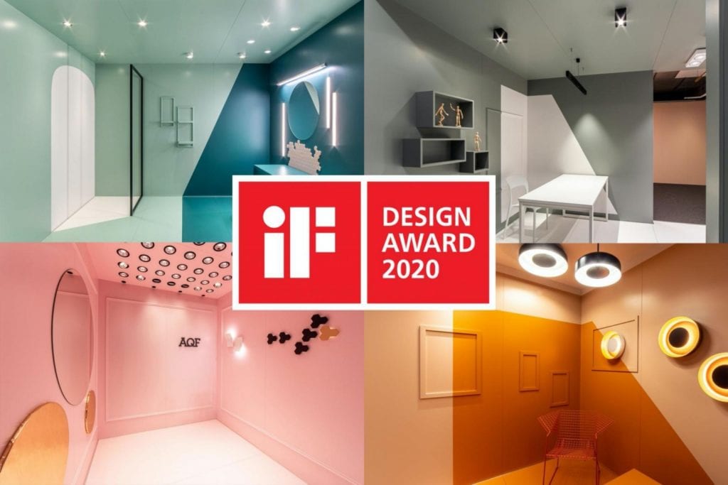 Showroom polskiej marki AQForm z nagrodą iF DESIGN AWARD 2020 