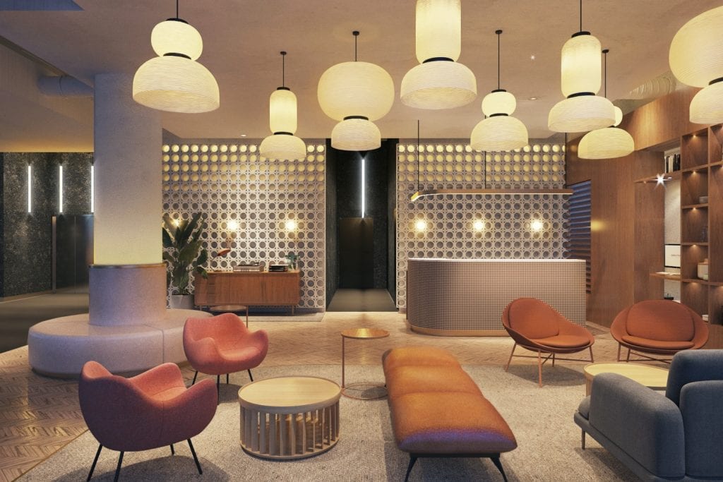 Qubus Hotel Katowice projektu pracowni MIXD - Lobby