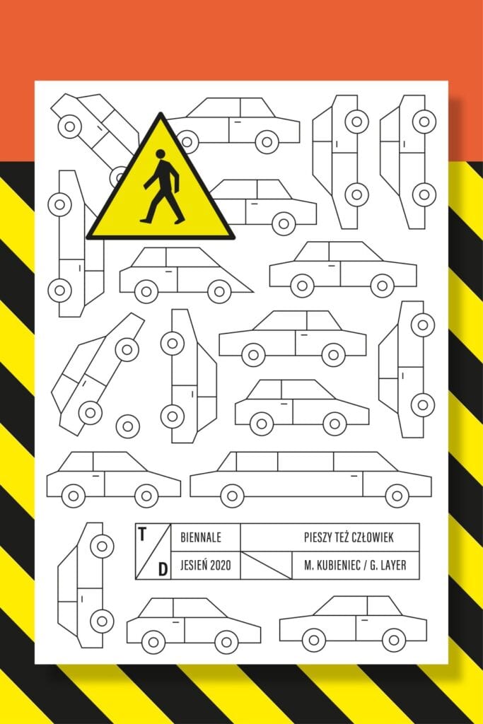 Niebieski szyld magla przy ulicy Żeromskiego 36 w Gdyni od stowarzyszenia Traffic Design - Eugenia Tynna