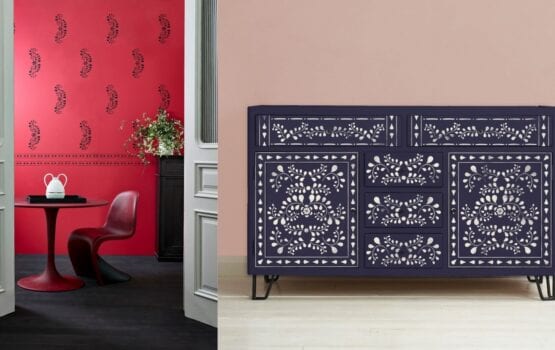 Faux Bone Inlay – orientalne szablony od Annie Sloan