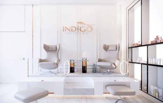 Bezkompromisowy projekt wnętrz INDIGO NAILS projektu REFORM Architekt