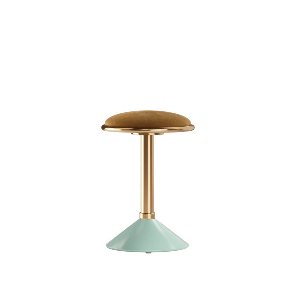 Mezzo Collection - meble inspirowane stylem mid-century - stołek barowy CROSBY