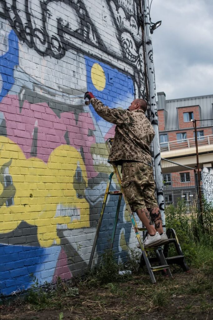 Streetartowy projekt na terenie dawnej Stoczni Gdańsk