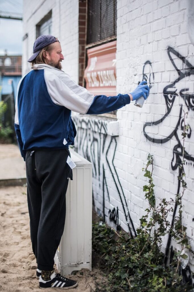 Streetartowy projekt na terenie dawnej Stoczni Gdańsk