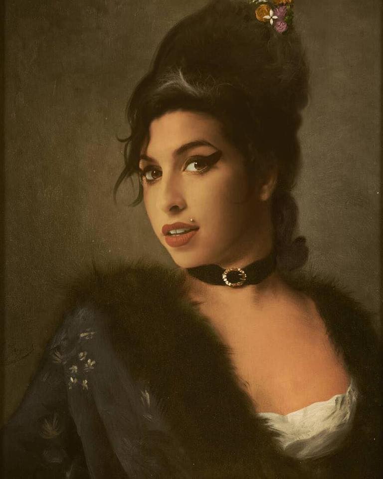 Amy Winehouse na obrazie autorstwa francuskiego artysty o pseudonimie Kyès