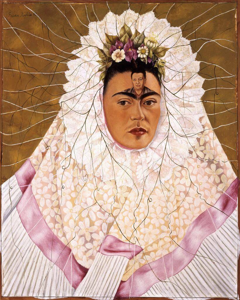 Frida Kahlo - Autoportret z cierniowym naszyjnikiem i kolibrem