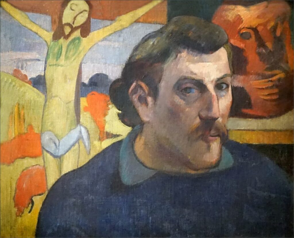 Paul Gauguin - Autoportret z żółtym Chrystusem