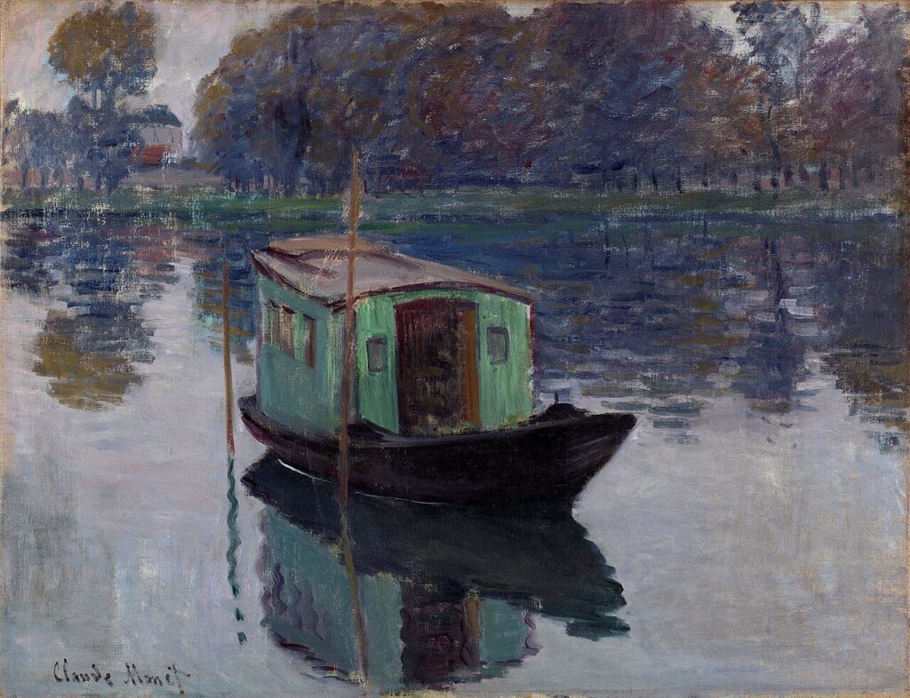 Claude Monet - The Studio Boat