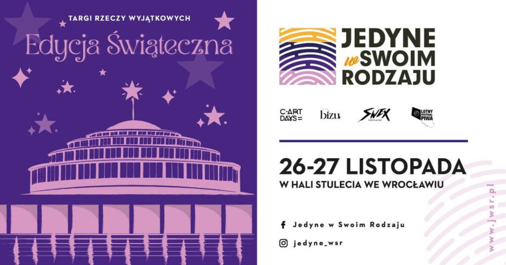 Targi Jedyne w Swoim Rodzaju! 26-27 listopada design przybędzie do Wrocławia