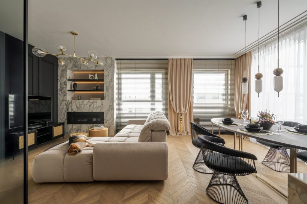 Elegancki 100-metrowy apartament w Zielonej Górze - projekt ARTchitektura - foto Radek Słowik