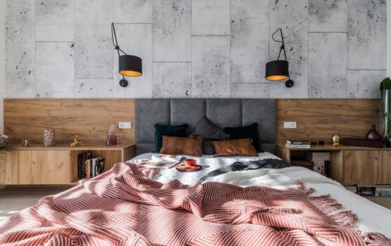 107-metrowy apartament we Wrocławiu – industrialna przytulność