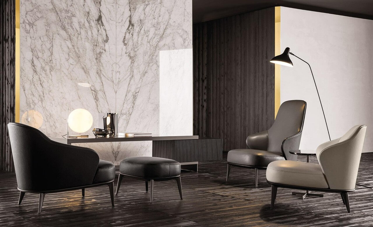 Minotti - Lesli armchair