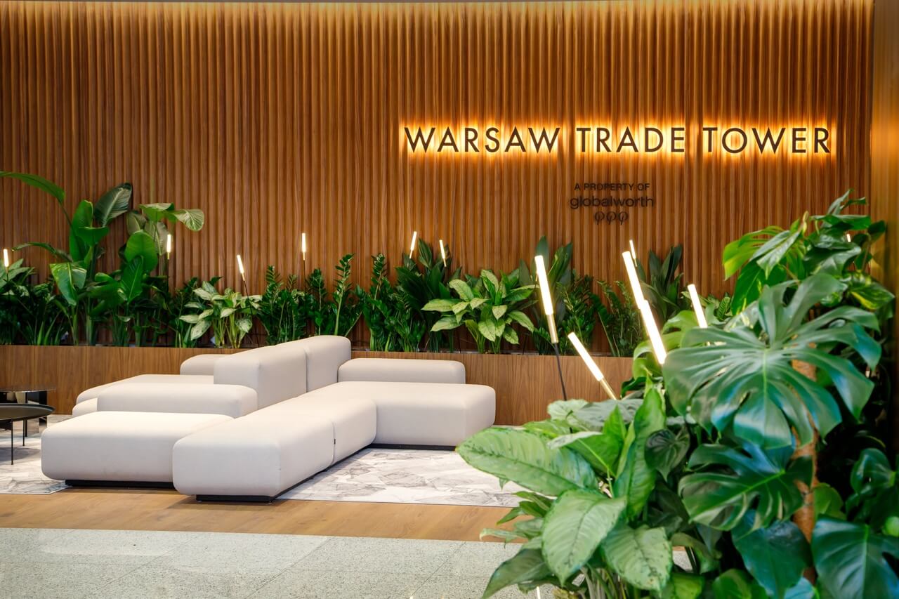 Nowe lobby Warsaw Trade Tower - elegancja i funkcjonalność - projekt MIXD