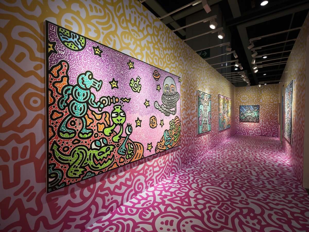 Sztuka od Mr. Doodle w Art Basel Hongkong - foto Pearl Lam Galleries