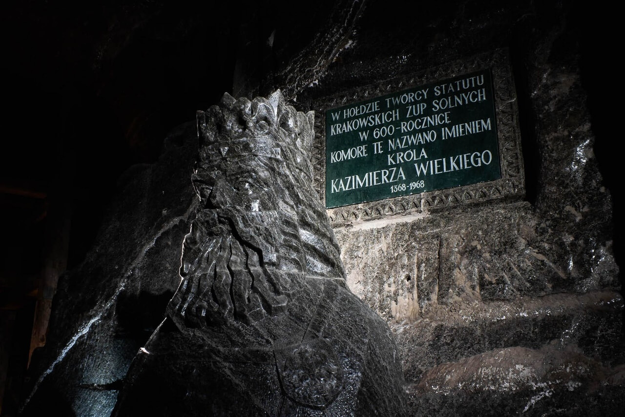 Kopalnia Soli w Wieliczce - komora Kazimierza Wielkiego