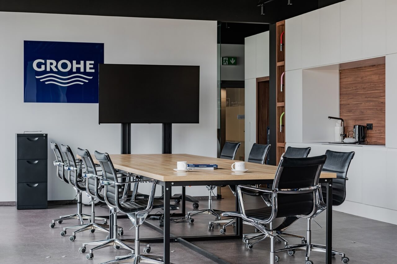 Showroom Grohe Polska - inspirująca przestrzeń na Mokotowie - projekt Deer Design