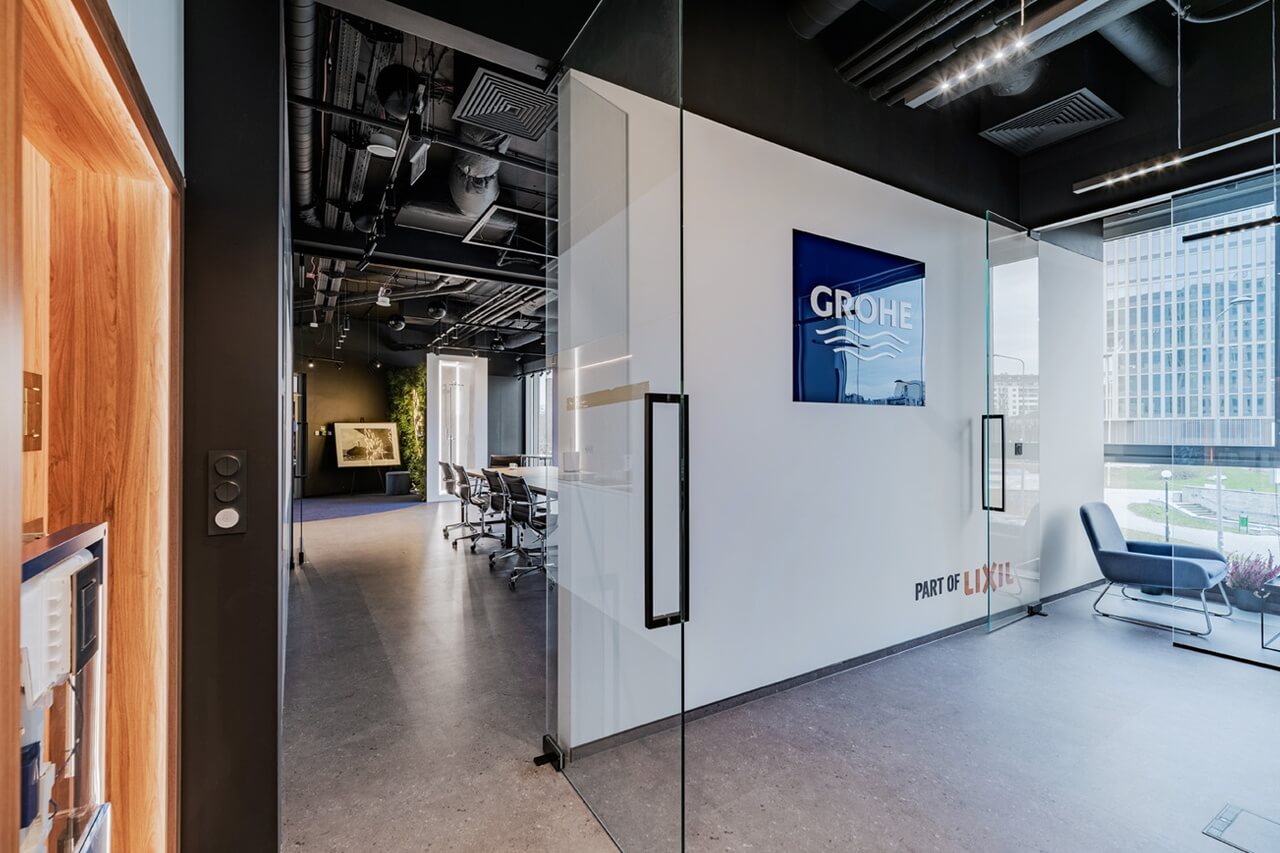 Showroom Grohe Polska - inspirująca przestrzeń na Mokotowie - projekt Deer Design