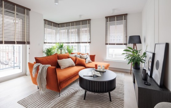 Apartament w stylu japandi – komfortowe wnętrze w sercu Wrocławia