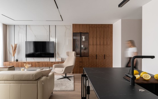 100-metrowy apartament na gdańskim Garnizonie – wnętrze na specjalne okazje