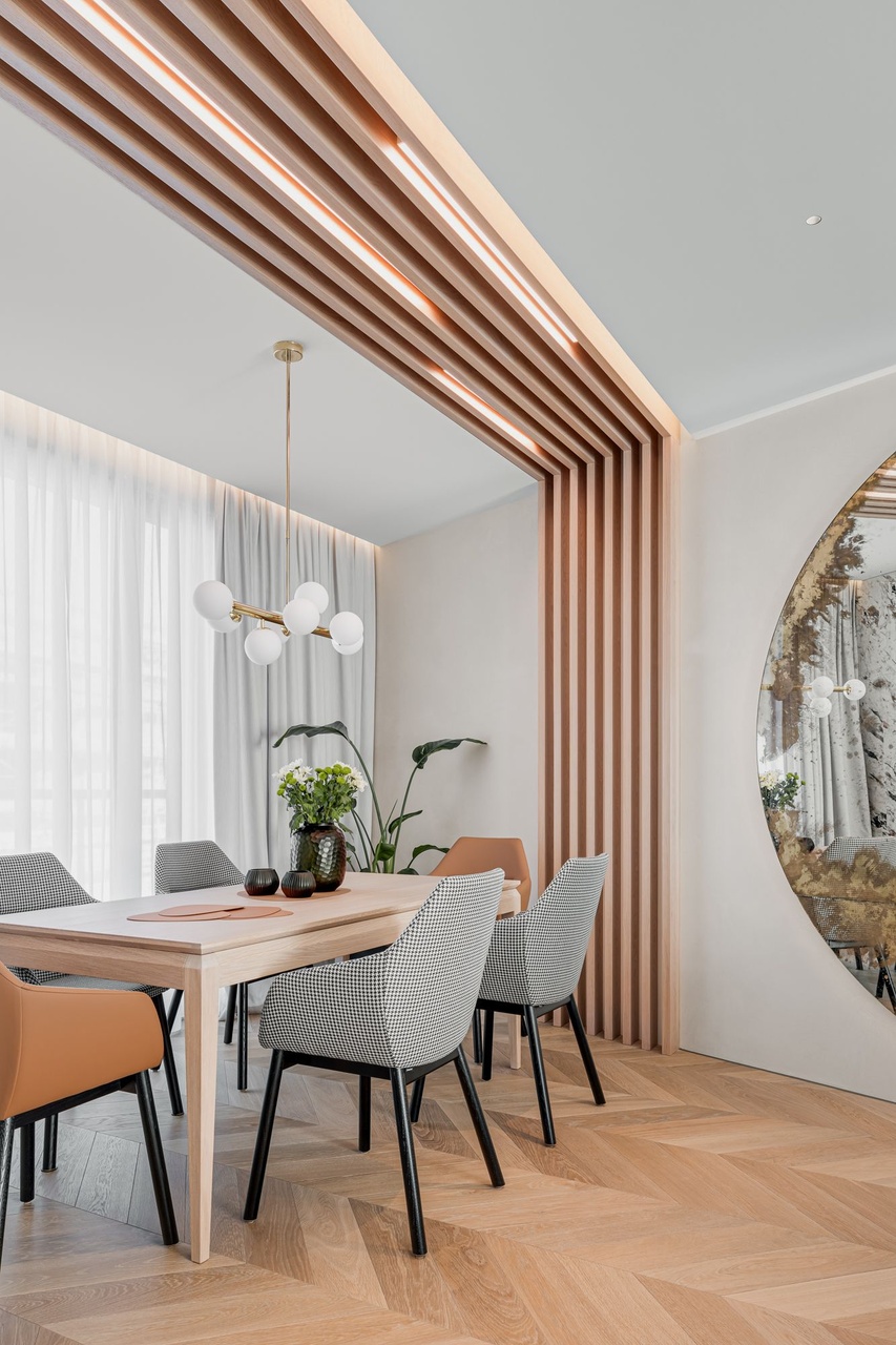 120-metrowy apartament w Gdańsku - po drugiej stronie lustra - projekt MAKA STUDIO - foto Jakub Nanowski