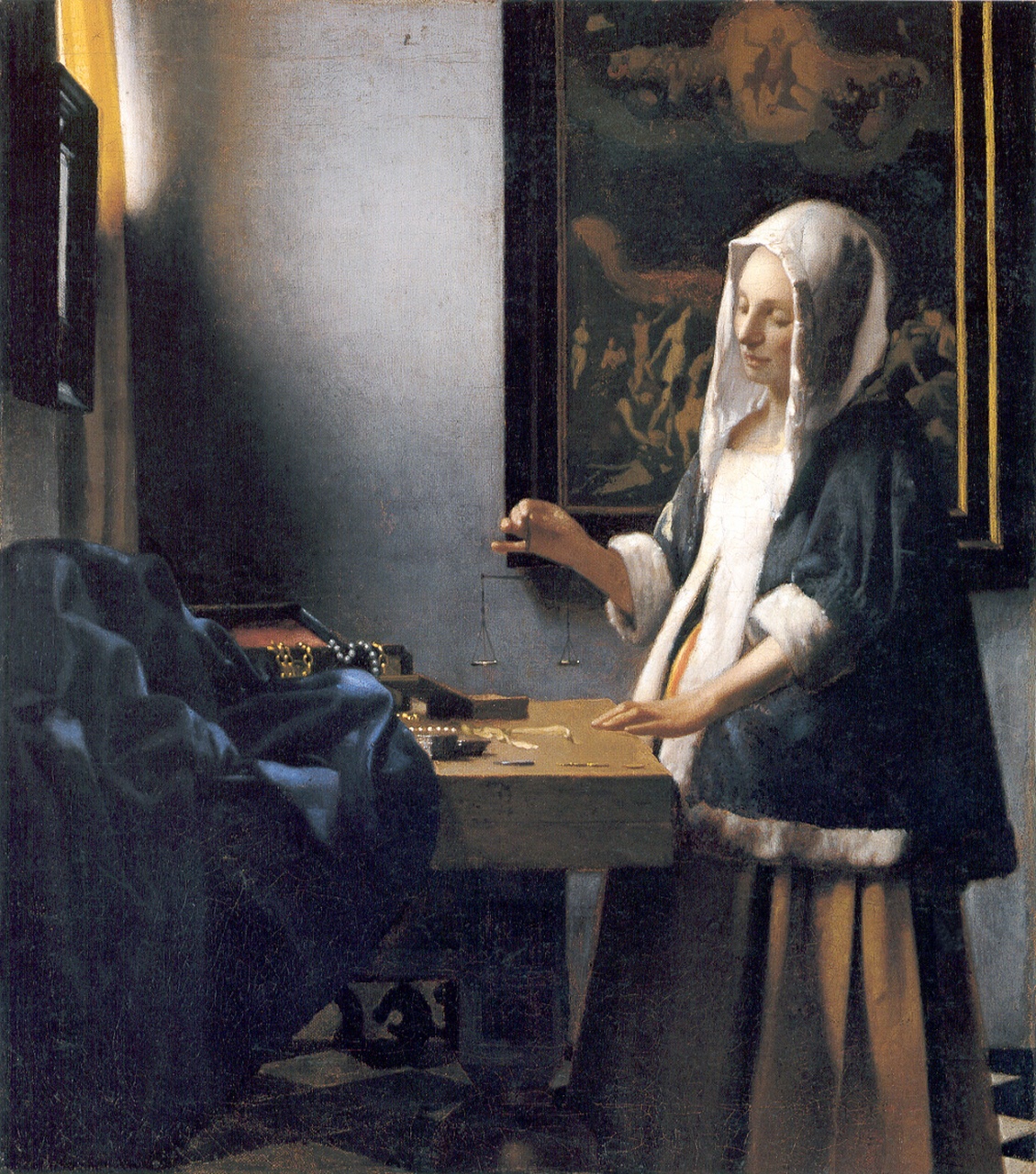 Jan Vermeer - Ważąca perły