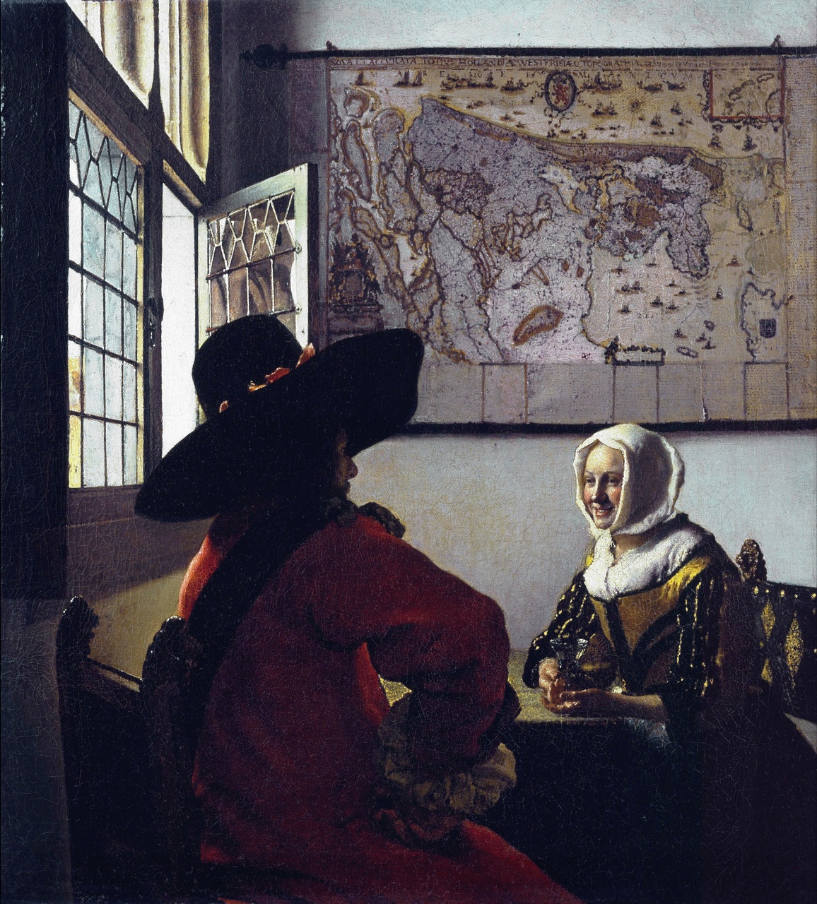 Jan Vermeer - Żołnierz i śmiejąca się dziewczyna