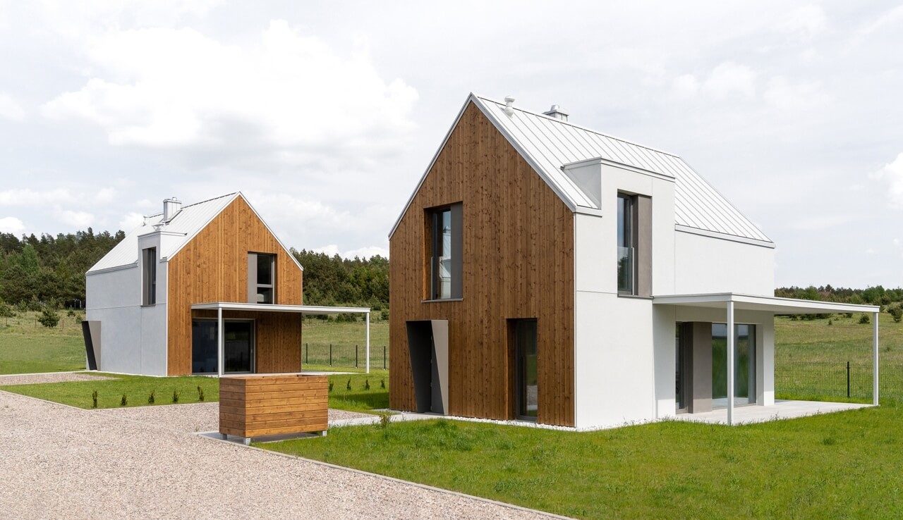 Urokliwy zespół domów na Kaszubach - projekt pracowni ArchMondo - zdjęcia Fotomohito