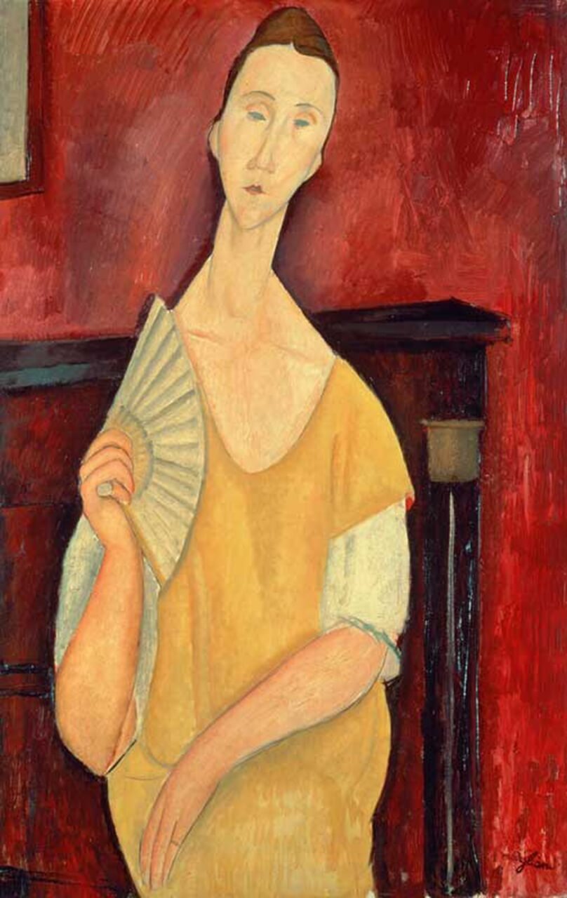 Amedeo Modigliani - Portret kobiety z wachlarzem