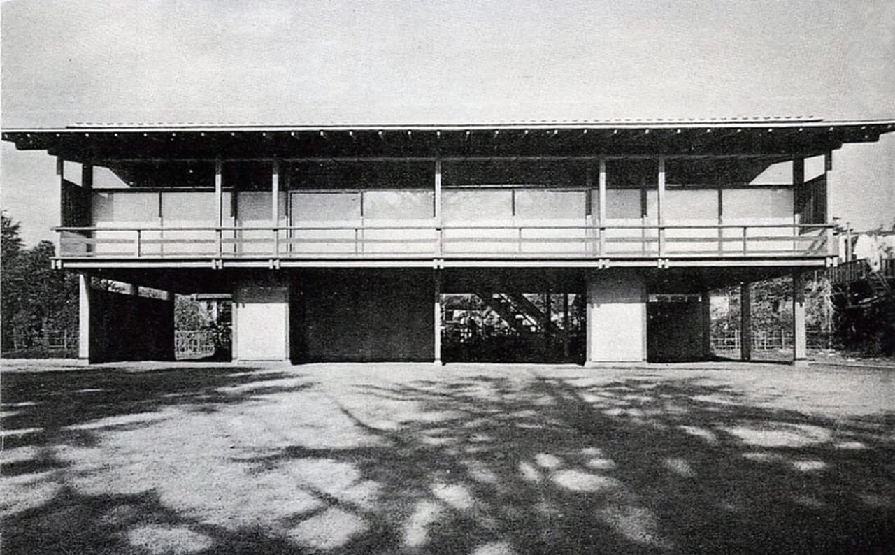 Kenzo Tange's House / Villa Seijo in Tokyo - foto Ezra Stoller/ESTO