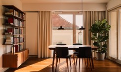 Apartament na Muranowie – wnętrze z widokiem na Ogród Krasińskich